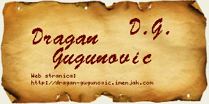 Dragan Gugunović vizit kartica